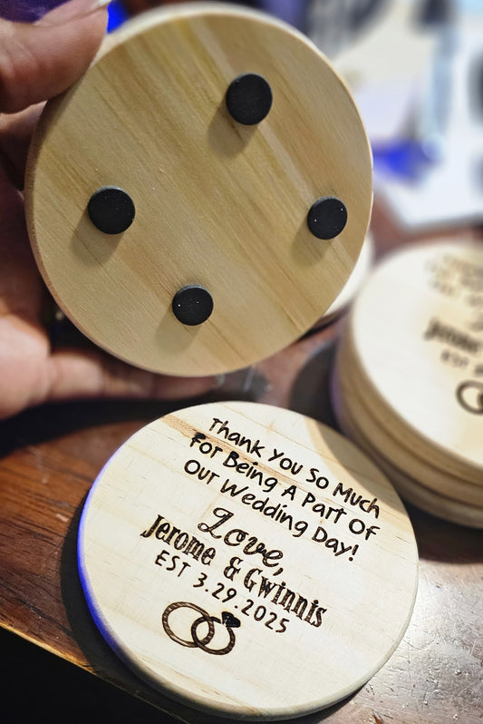 Rustic Wedding Party Favors Personalized