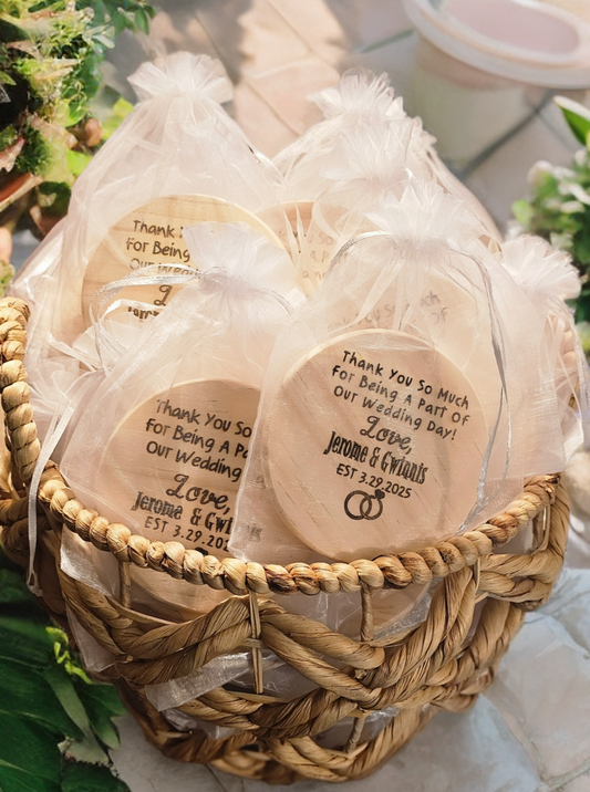 Rustic Wedding Party Favors Personalized